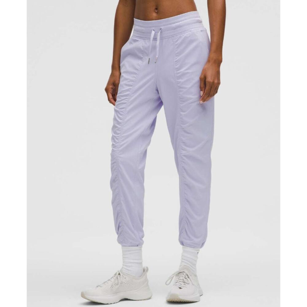 Lululemon Dance Studio Jogger Size 12 Purple Swift Mid Rise Zip Pocket EUC